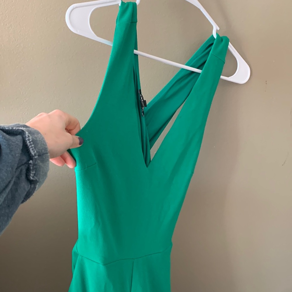 Green jumpsuit